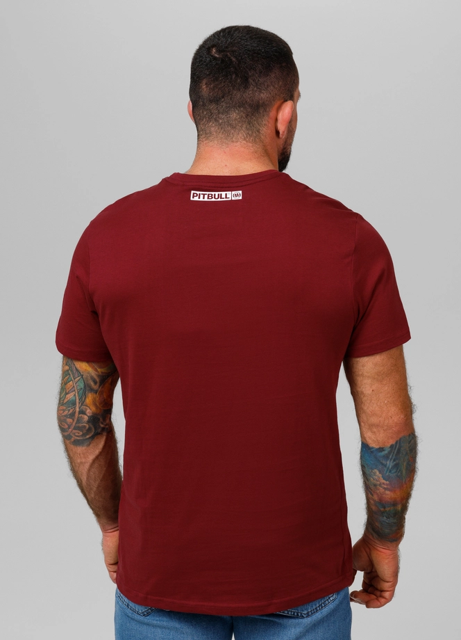 Koszulka męska T-Shirt Pit Bull Pitbull Hilltop 25 bordowa