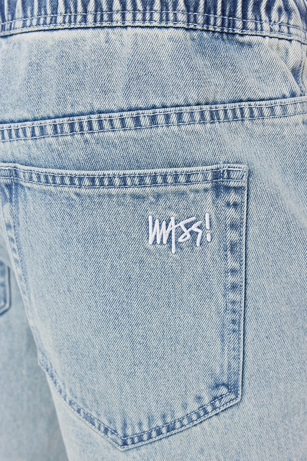 Spodnie męskie jogger jeans Mass Denim Signature 2.0 jasno niebieskie