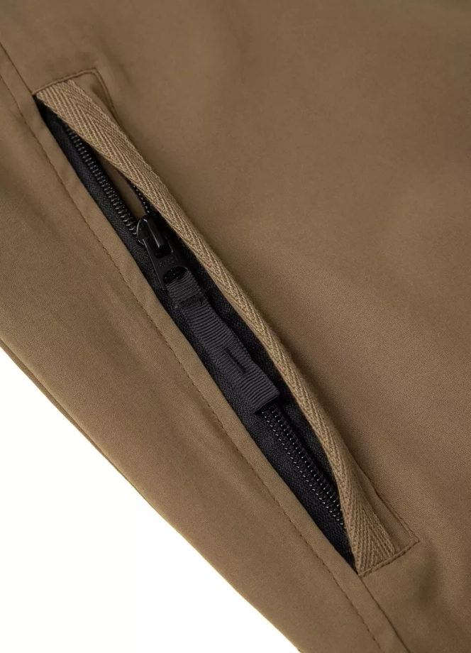 Kurtka męska przejściowa wiosenna Pit Bull Groton wiatrówka brązowa