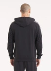 Bluza męska z kapturem Pitbull Pit Bull Tape Nugget ZIP czarna
