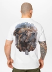 Koszulka męska T-Shirt Pit Bull Pitbull Hero biała