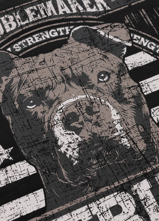 Bluza męska z kapturem Pitbull Pit Bull Troublemaker czarna