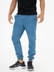 Spodnie męskie Jogger Jeans Jigga Wear Crown Sky Blue jasno niebieskie