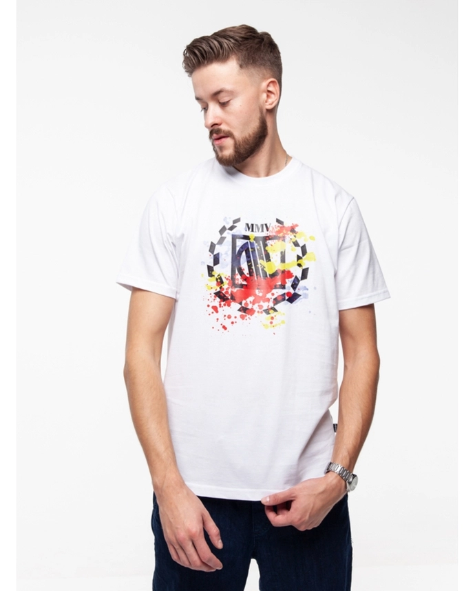 Koszulka męska t-shirt Diil Laur Paint Splash biała