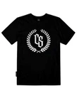 Koszulka męska T-shirt Ciemna Strefa Laur czarna/biała