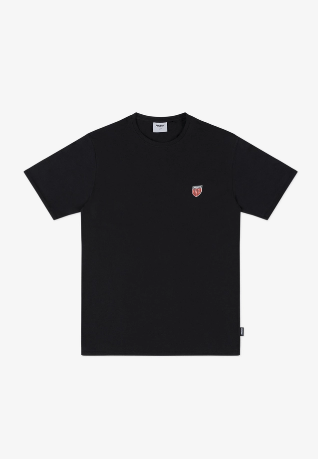 Koszulka męska t-shirt Prosto Shield Slim czarna