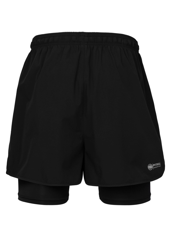 Spodenki sportowe 2w1 Pit Bull Sport czarne