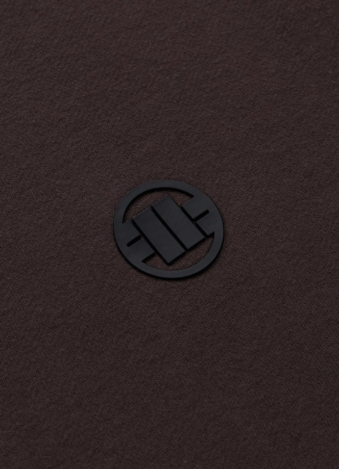 Bluza męska bez kaptura Pit Bull Small Logo 25 brązowa