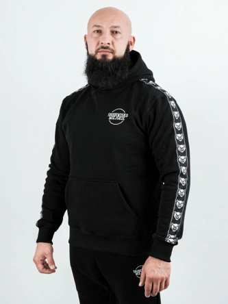 Bluza męska z kapturem Środowisko Miejskie Classic Lampas czarna