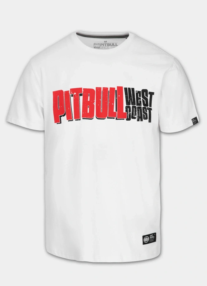 Koszulka męska T-Shirt Pit Bull Rebel Born biała