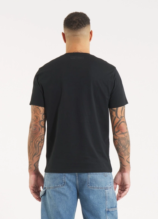 Koszulka męska T-Shirt Pitbull Hilltop czarna all black
