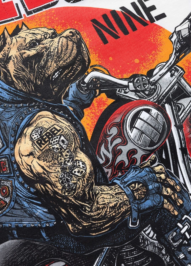 Koszulka męska T-Shirt Pit Bull Rebel Born biała