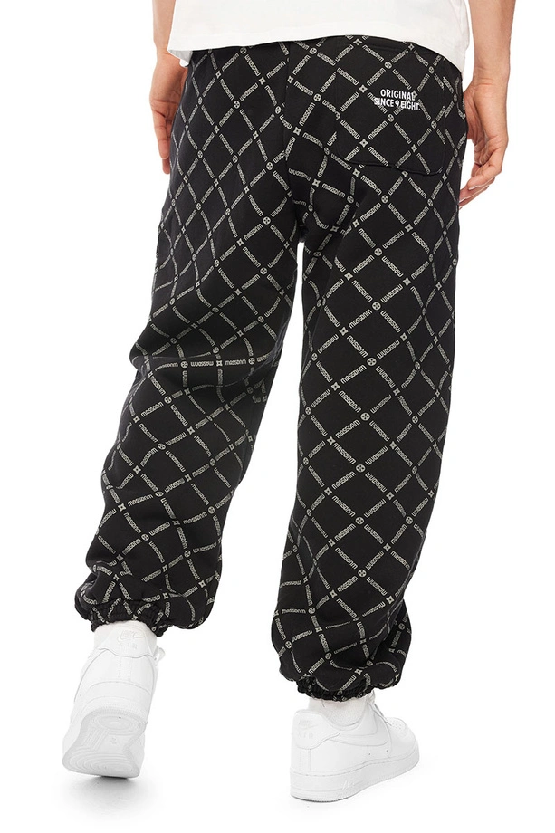Spodnie dresowe męskie Baggy Mass DNM Monogram czarne