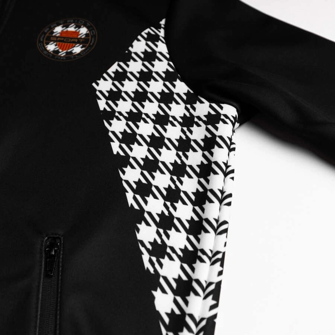 Bluza męska z kapturem Patriotic Epis Motorsport Ogień na tłoki ZIP czarna