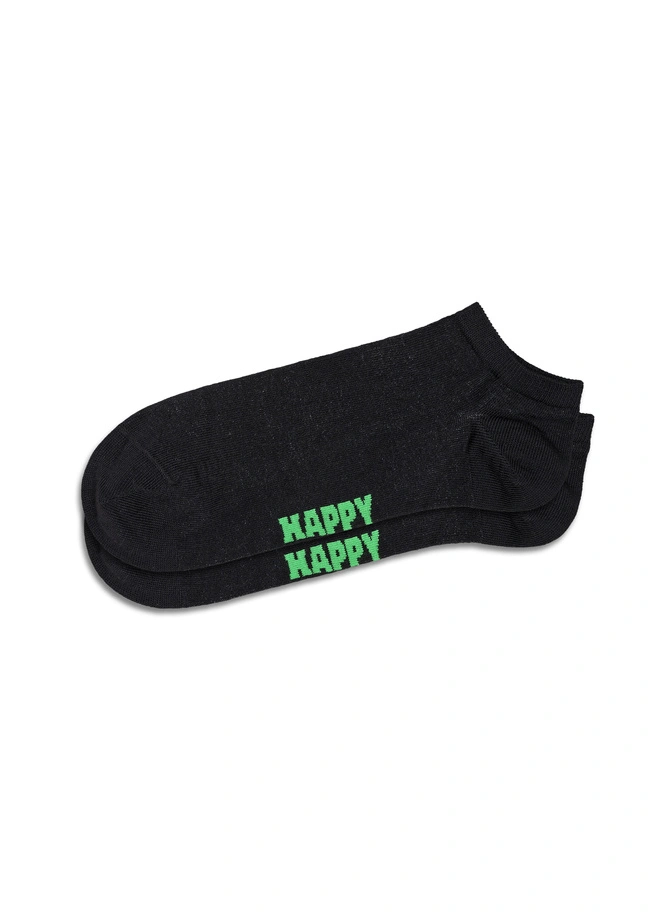 Skarpety Happy Socks 3-Pack Solid Low Socks czarne
