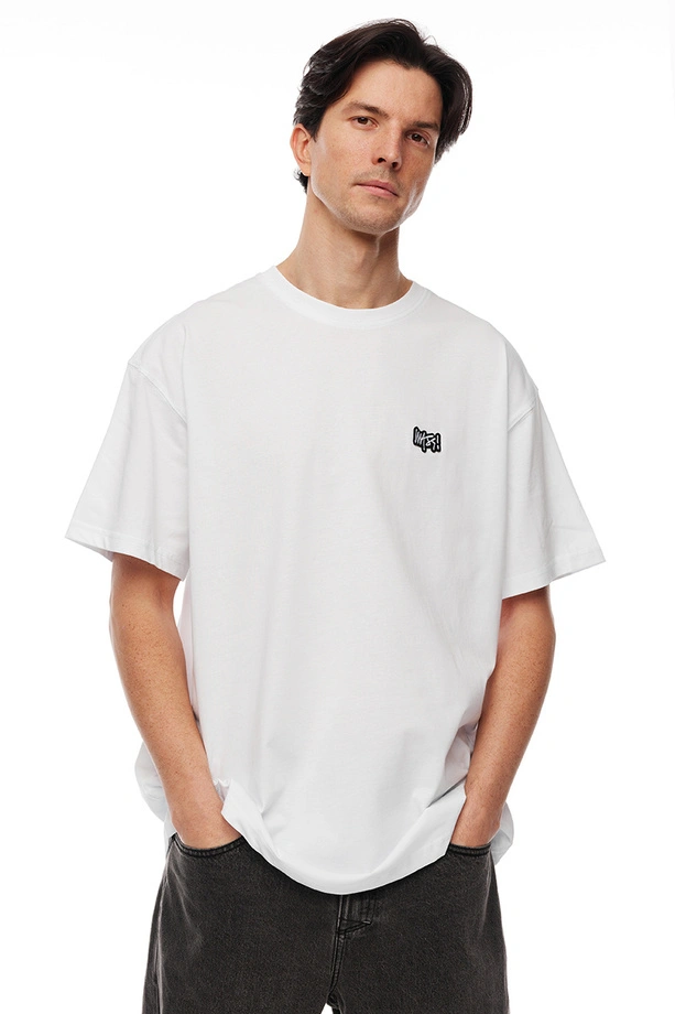 Koszulka męska t-shirt Mass Dnm Signature Patch biała