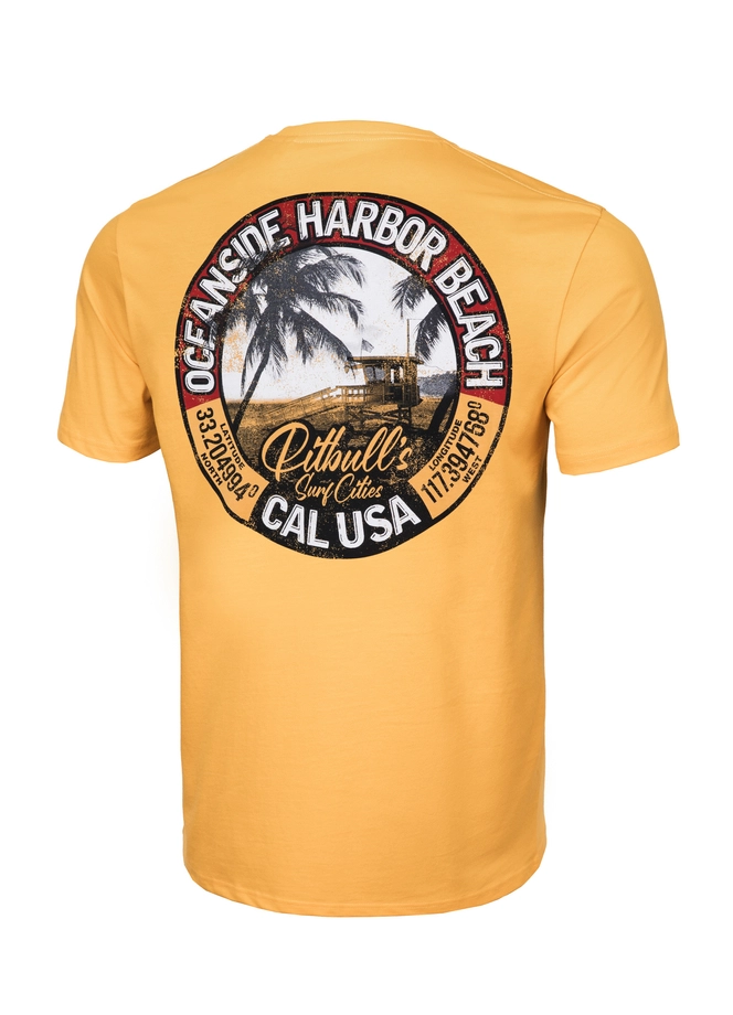 Koszulka męska T-Shirt Pit Bull Pitbull Oceanside 25 żółta