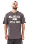 Koszulka męska t-shirt Mass Dnm Campus grafitowa