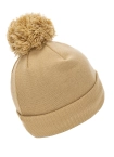 Czapka zimowa z pomponem Pit Bull Beanie Bubble Small Logo II beżowy
