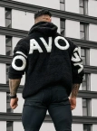Bluza męska z kapturem Olavoga Fido czarna