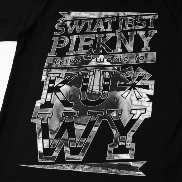 Koszulka męska T-shirt Chada Proceder Świat Jest Piękny czarna