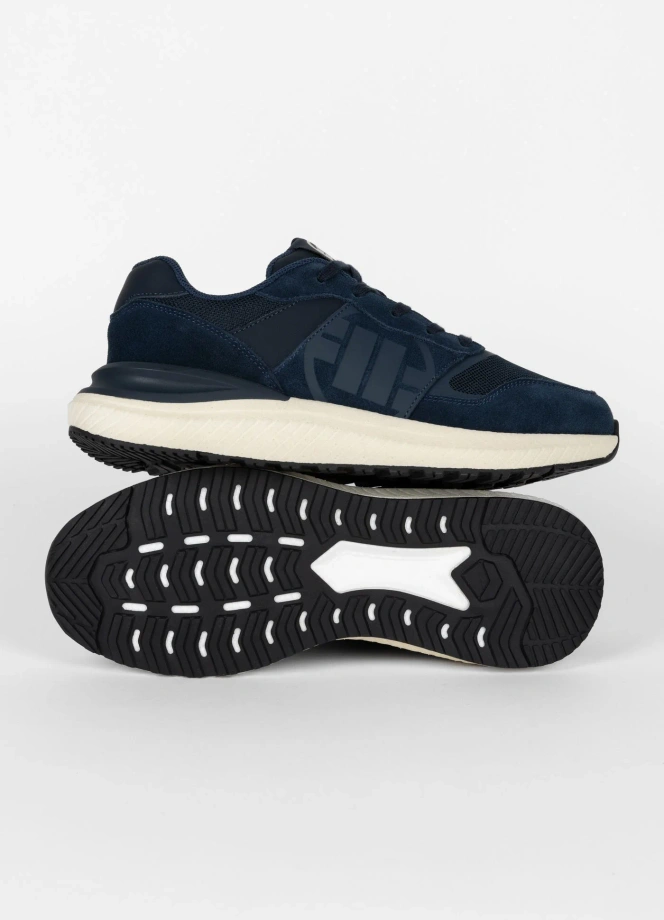 Buty sportowe sneakersy męskie Pit Bull Encino ciemno niebieskie