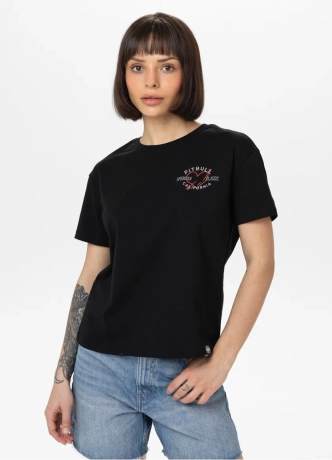 Koszulka damska T-shirt oversize Pit Bull Heart biała