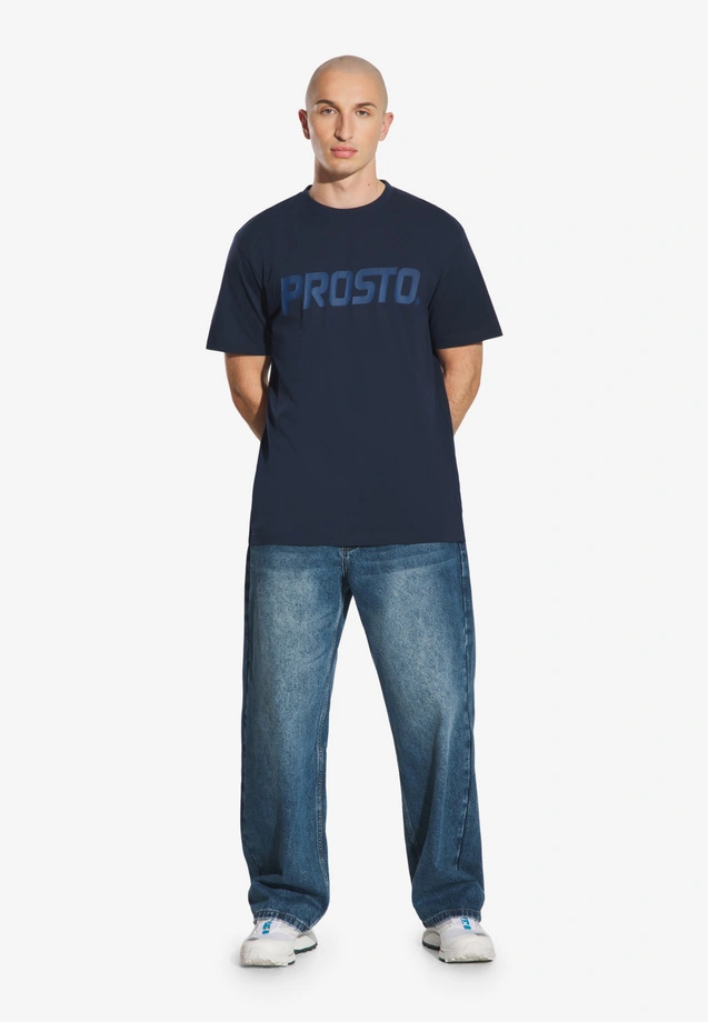 Koszulka męska t-shirt Prosto Biglog granatowa