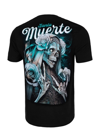 Koszulka męska T-Shirt Pit Bull Pitbull Santa Muerte 24 czarna