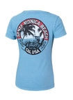 Koszulka damska T-shirt Pit Bull Denim Washed Oceanside jasno niebieska