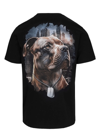 Koszulka męska T-Shirt Pit Bull Pitbull Hero czarna