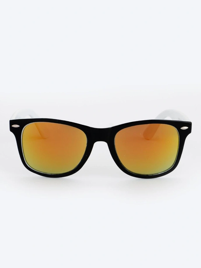 Okulary przeciwsłoneczne Jigga Wear Name Contrast Wayfarer czarno/biało/żółte