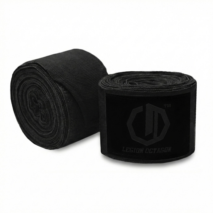 Owijki/Bandaże bokserskie Legion Octagon Standard 5m czarno/czarne