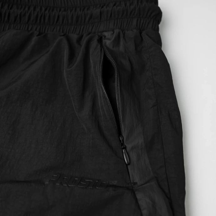 Spodnie męskie dresowe jogger Prosto Contrast czarne