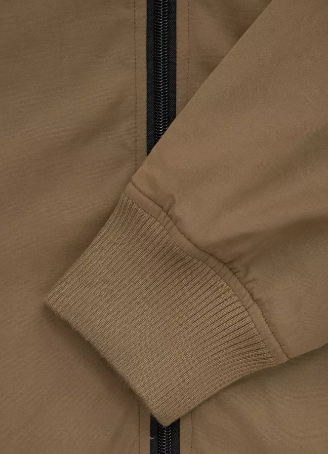 Kurtka męska przejściowa wiosenna Pit Bull Groton wiatrówka brązowa