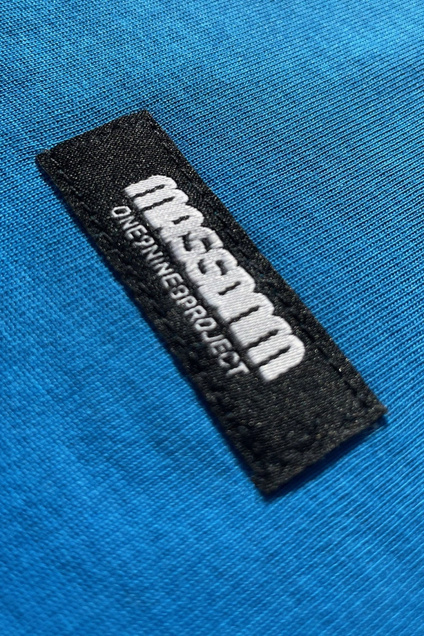 Koszulka męska t-shirt Mass Dnm Base Back niebieska