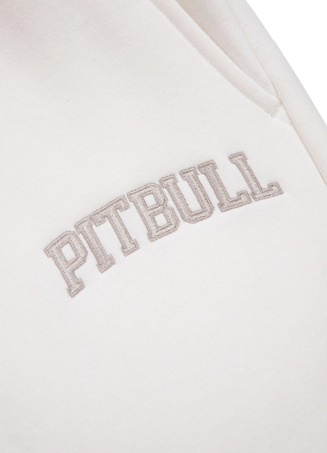 Spodnie dresowe damskie oversize Pitbull Pit Bull Tyrian białe