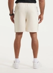 Spodenki szorty dresowe męskie Pitbull Pit Bull Powers off-white kremowe
