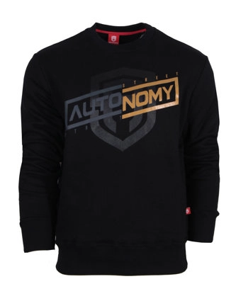 Bluza męska bez kaptura Street Autonomy Recta czarna