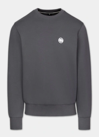 Bluza męska bez kaptura Pit Bull Charger Small Logo grafitowa