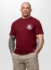Koszulka męska T-Shirt Pit Bull Pitbull Dog SD bordowa