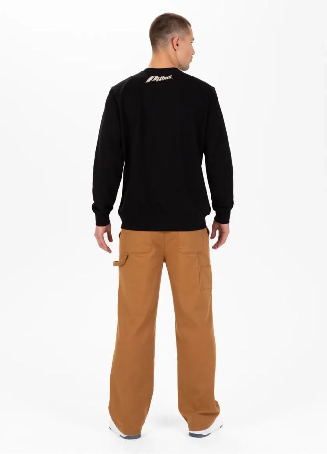 Bluza męska bez kaptura Pitbull Black Brand czarna