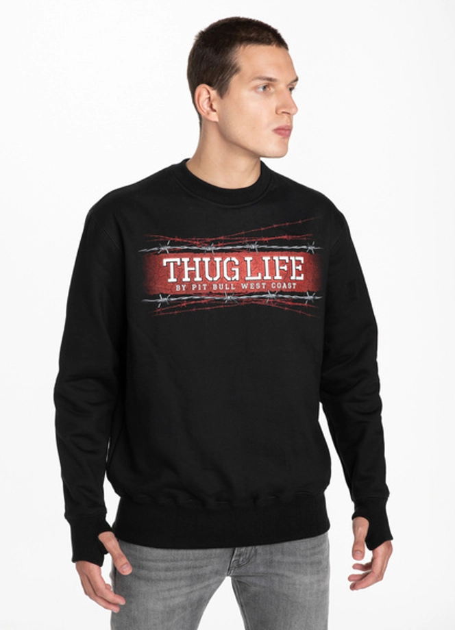 Bluza bez kaptura Pitbull Thug Life crewneck black