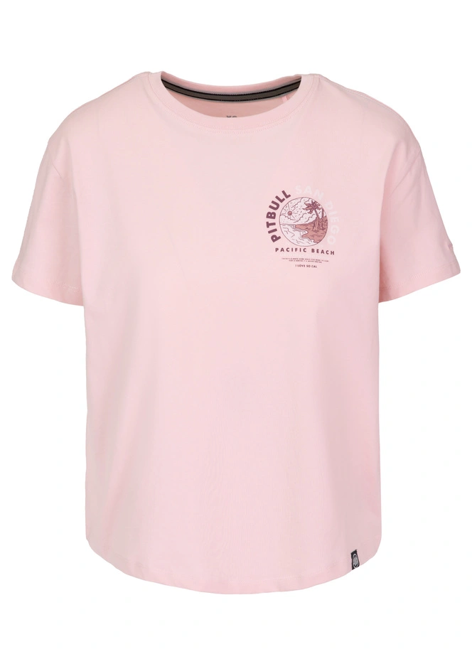 Koszulka damska T-shirt oversize Pit Bull Planet Surf różowa