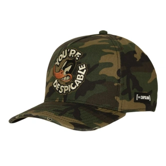 Czapka z daszkiem Capslab Looney Tunes Despicable camo zielony