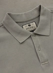 Koszulka męska Polo Pitbull Pique Small Logo Washed szara oliwkowa