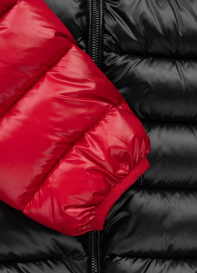 Kurtka męska zimowa Pit Bull Shatto czarno/czerwona