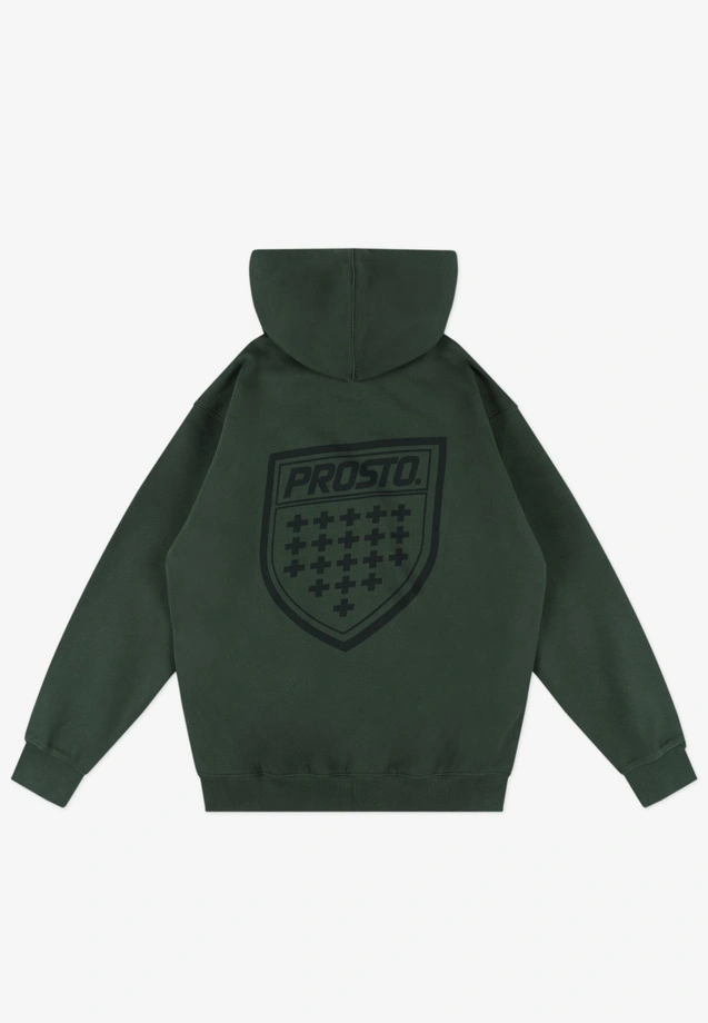 Bluza męska rozpinana z kapturem Prosto Shield zielona