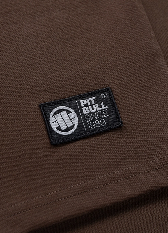 Koszulka męska T-Shirt Pitbull Hilltop ciemno brązowa