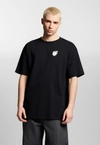 Koszulka męska t-shirt oversize Prosto Splash Shield czarna